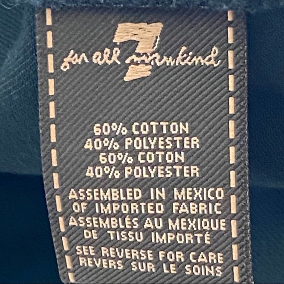 7 FOR ALL MANKIND Black Denim Strapless Mini Dress, Size Small - Picture 4 of 9